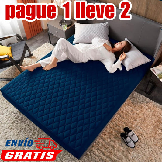 OFERTA EN CUBRE COLCHON PAGUE 1 LLEVE 2 + 4 FUNDAS DE ALMOHADA GRATIS